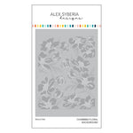 plaque pression gaufrée fleurs abstrait calligraphie cartes scrapbooking artisanal fixations sequins adhésif