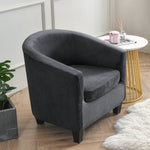 housse fauteuil velours doux moderne jaune protection extérieure intérieure lavable machine adaptable salon