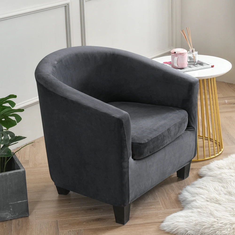 housse fauteuil velours doux moderne jaune protection extérieure intérieure lavable machine adaptable salon