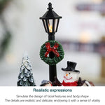 décoration noël figurine bonhomme neige enfants sapins guirlande lanterne blanc hiver traditionnelle chambre salon