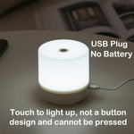 lampe tactile veilleuse led blanc moderne sans batterie usb gradation tactile chambre étudiant