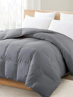 couvre lit moderne blanc gris uni été hiver lit double king queen 160x220cm 230x260cm