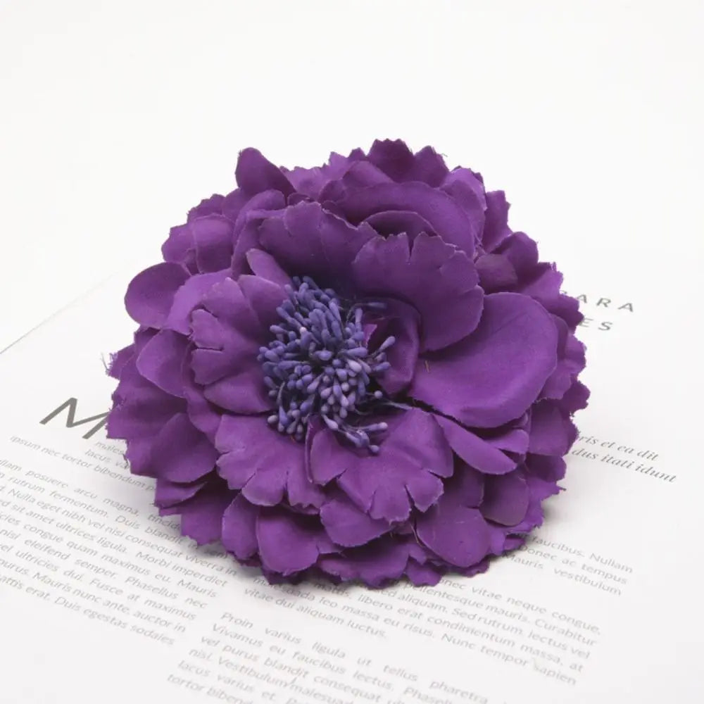 fleur artificielle moderne clip métallique multicolore décoration intérieure ornement chambre bleu rose jaune verte