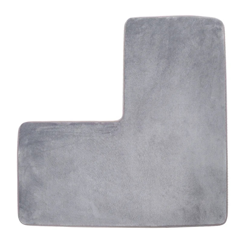 tapis bain doux moderne beige sapphire blue coffee grey lake blue mousse mémoire forme