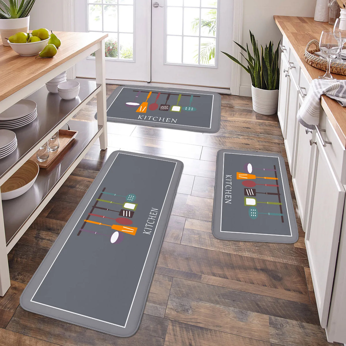 tapis cuisine motifs alimentaires motifs floraux polyester antidérapant moderne intérieur prière