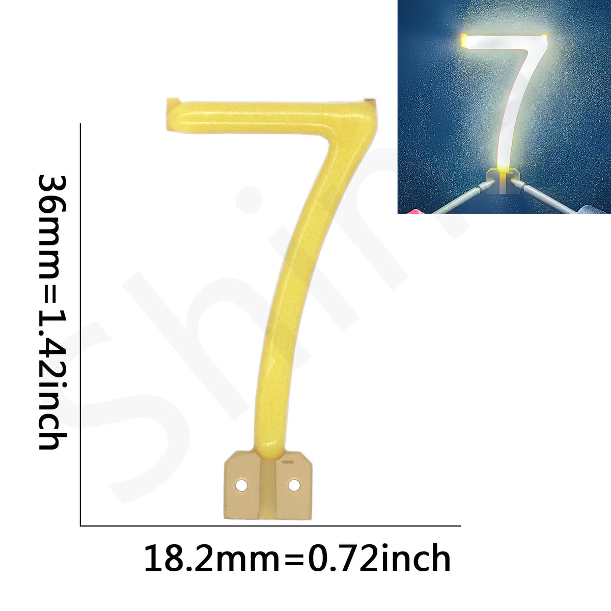 ampoule led numéro lumineuse jaune moderne décoration fête bar restaurant chambre