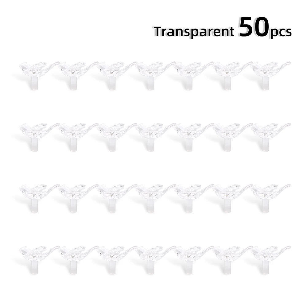 remplacement oiseaux stylisés violet orange vert bleu artisanal 50 pièces translucent decoration festive craft