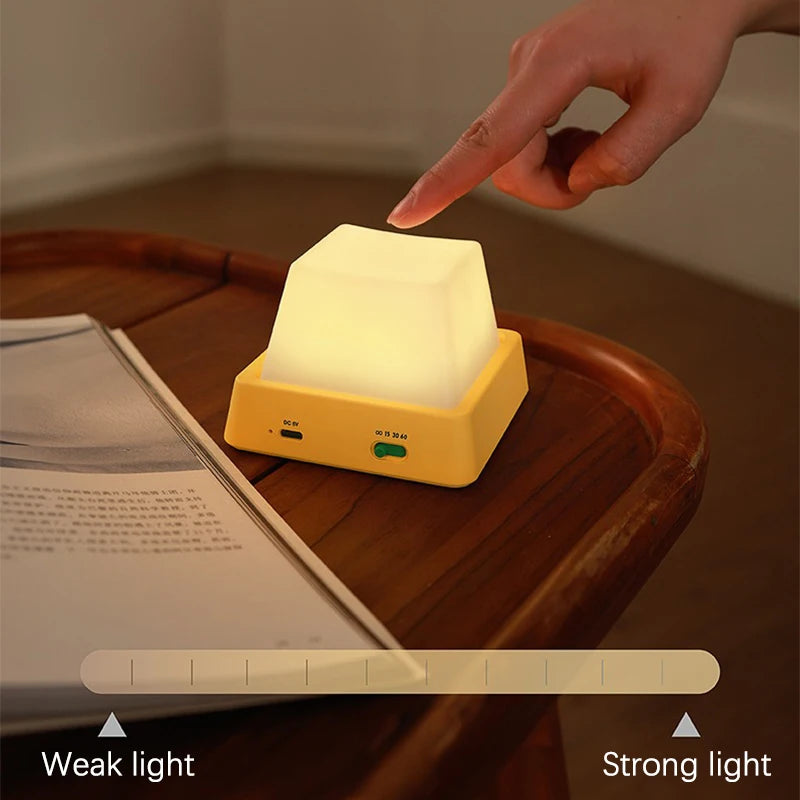 lampe tactile rechargeable led jaune blanc moderne bouton luminosite temperature couleur port usb