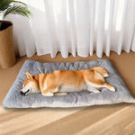 lit animal coussin gris peluche douce moderne confortable 60x120cm 45x90cm 40x60cm
