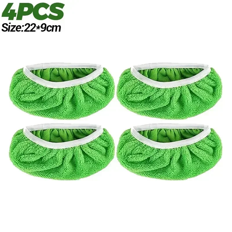 tampon microfibre vert doux absorbant clip pratique nettoyage sol meubles humidification écologique rechargeable