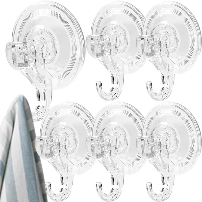 crochet mural transparent ventouse robuste support serviettes salle bain cuisine moderne étanche fixe mur