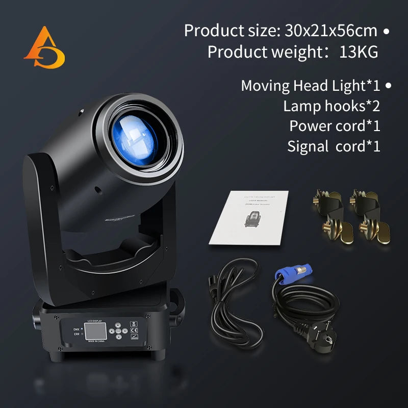 projecteur scène mobile noir moderne 300w dmx 36v certification fcc rohs