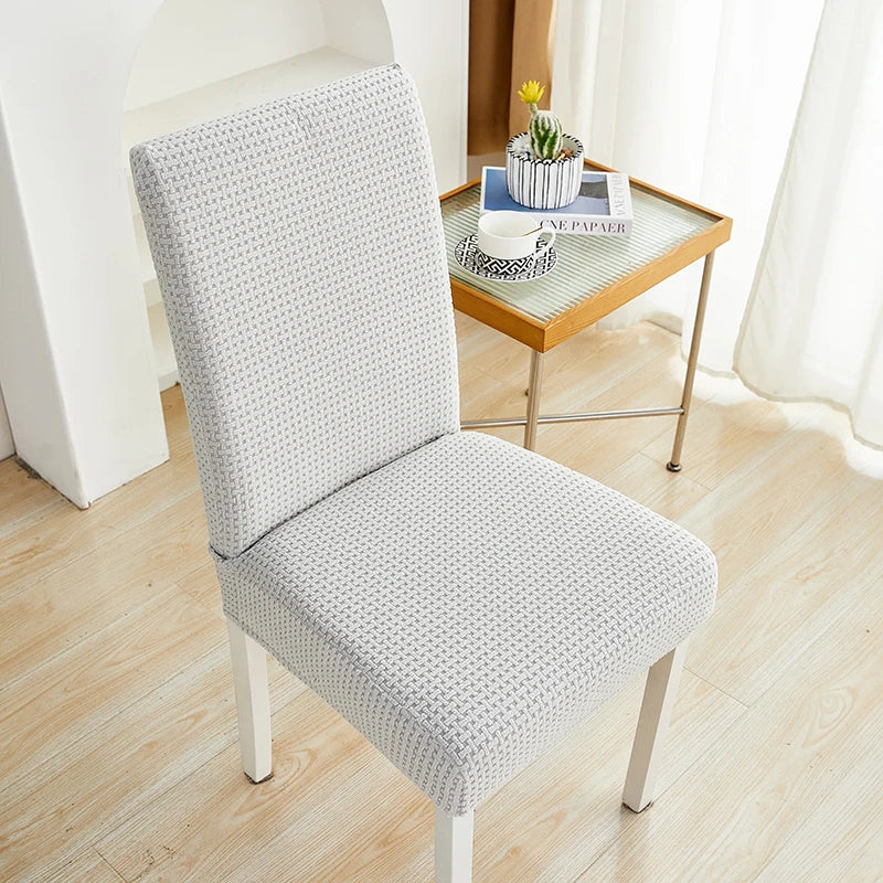 housse chaise moderne tissu extensible protecteur siège salle manger banquet