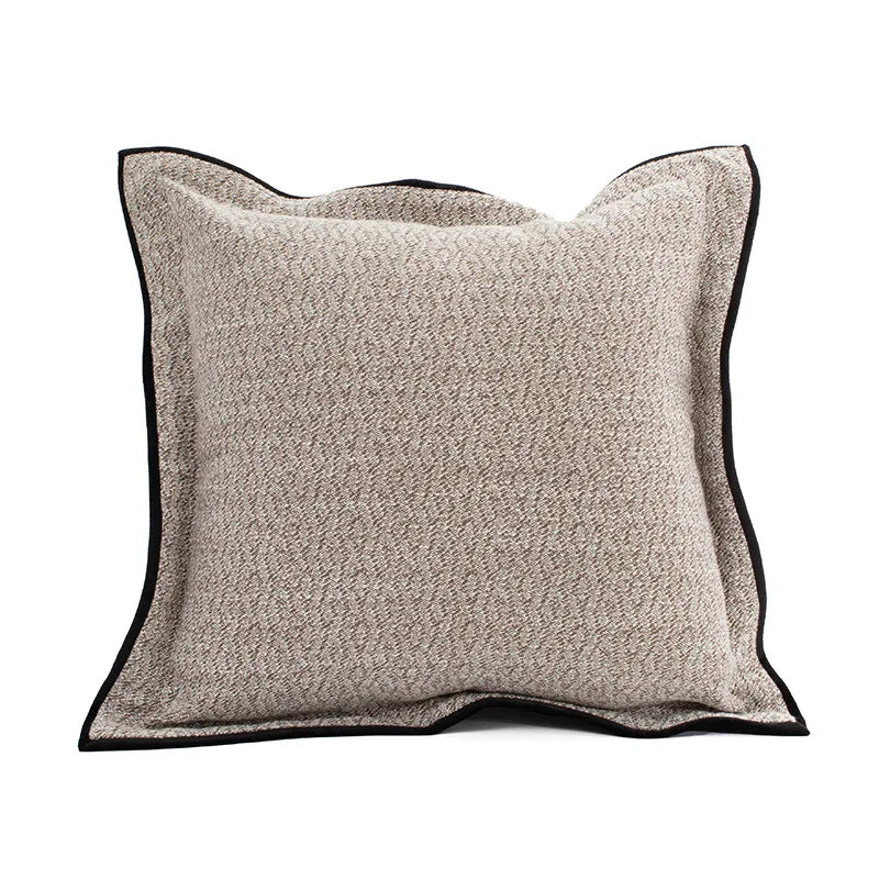 coussin deco gris noir blanc motif floral texture tissée contemporain adhésif maison voiture commercial