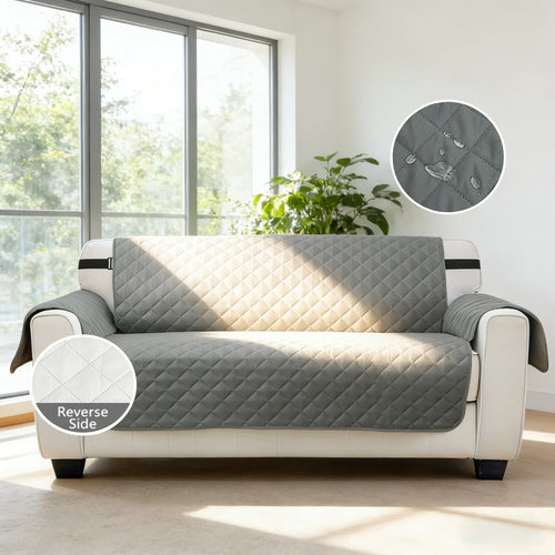 housse canapé imperméable matelassée protection meubles moderne crochets cordons fixation