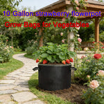 sacs culture légumes fibre végétale noir poignées portables 10 gallons 50 pièces