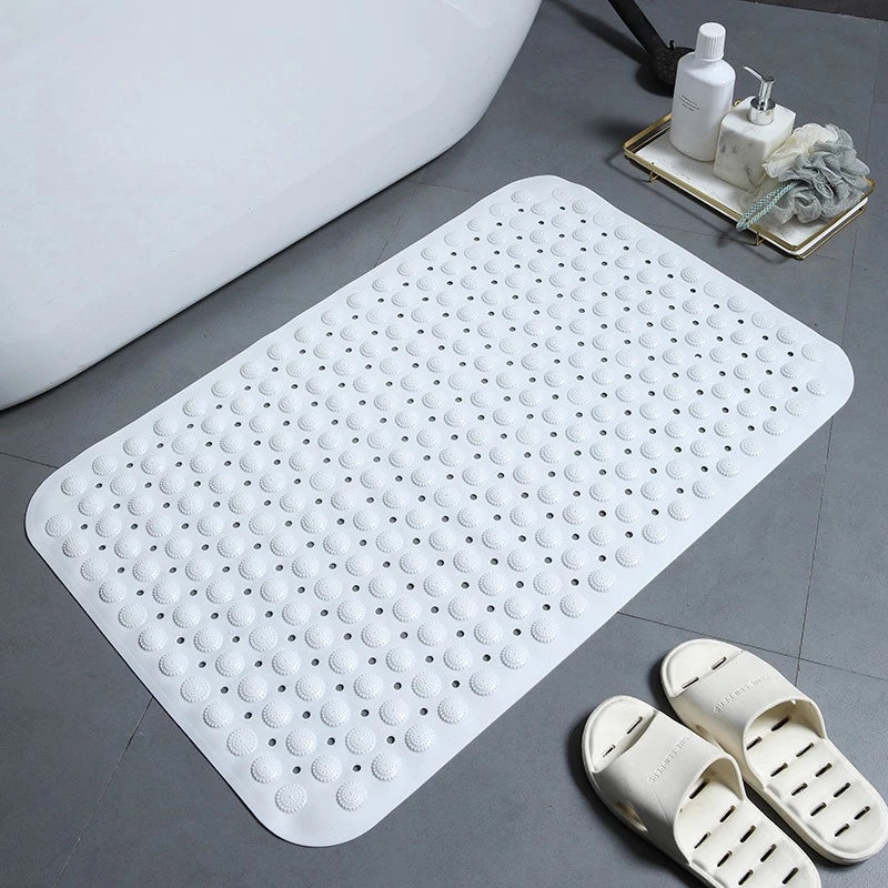 tapis bain antidérapant gris texturé moderne ventouses produits bain dimensions 36x70cm