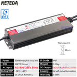transformateur led waterproof ip67 12v 24v 36w 600w gris métallisé texturé industrielle
