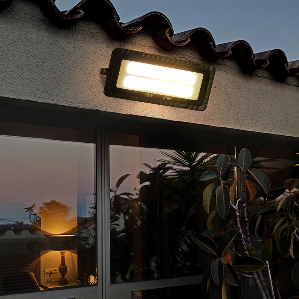 lampe led sol moderne noire ip66 235mm 105mm 280mm 125mm 335mm 165mm câble