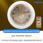 ventilateur lampe led blanc moderne télécommande ventilation arrière grille minimaliste