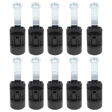 suspension lampe douille candelabra base blanc argenté noir industriel fixations métal plastique