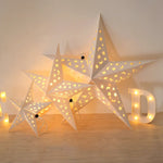 décoration étoiles lumineuses étoiles lunes blanc moderne filament lumineux occasion fête mariage