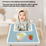 tapis repas silicone moderne adhésif plat respectueux environnement multicolore enfants