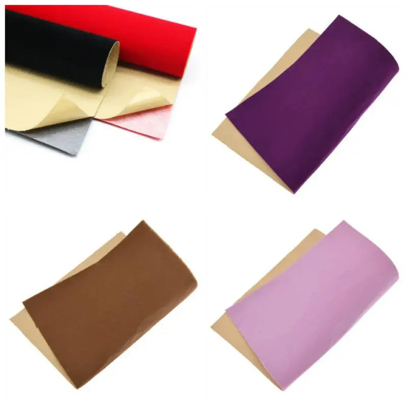 lot autocollants ruban velours uni adhésif décoration boîte bijoux loisirs créatifs