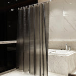rideau douche violet translucide texture cristal métalliques moderne respectueux environnement gaufre 180x180cm