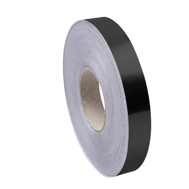 ruban décoratif adhésif noir or argent 50m lisse moderne décoration murale carreaux