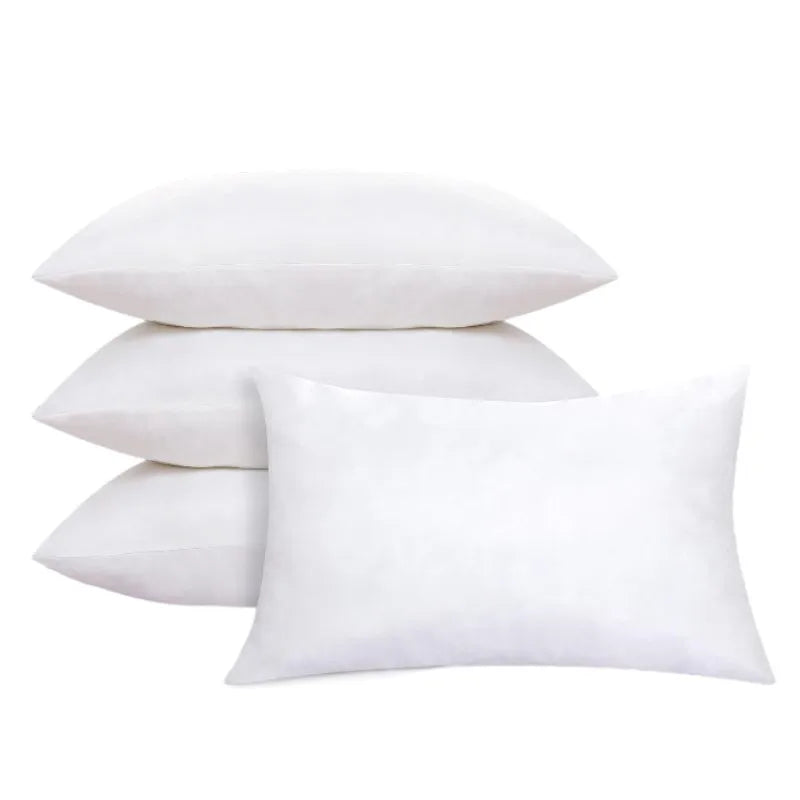 coussin rectangulaire blanc sans motif fibre polyester moderne siège adultes