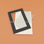 cadres photo modernes carton noir blanc texture film pet protécteur pièces différentes tailles