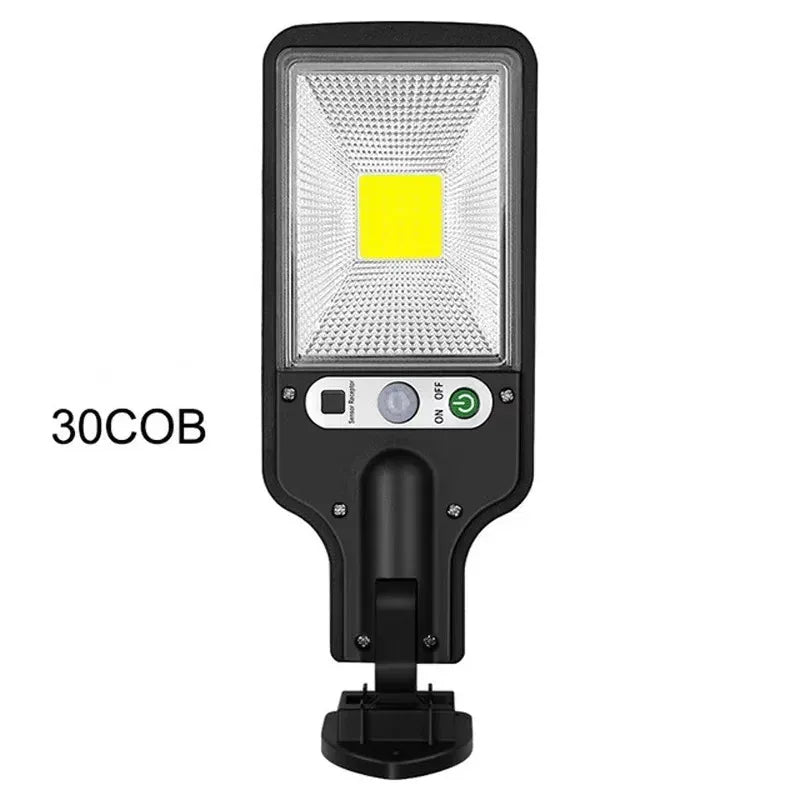 lampe solaire murale led rechargeable noir blanc moderne détecteur mouvement contrôle distance