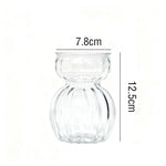 vases verre modernes decoratifs transparents jaune vert rouge fleurs table centerpiece