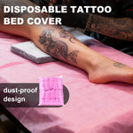 couvre lit jetable rose plissé moderne tatouage spa microblading 10 pièces plastique imperméable