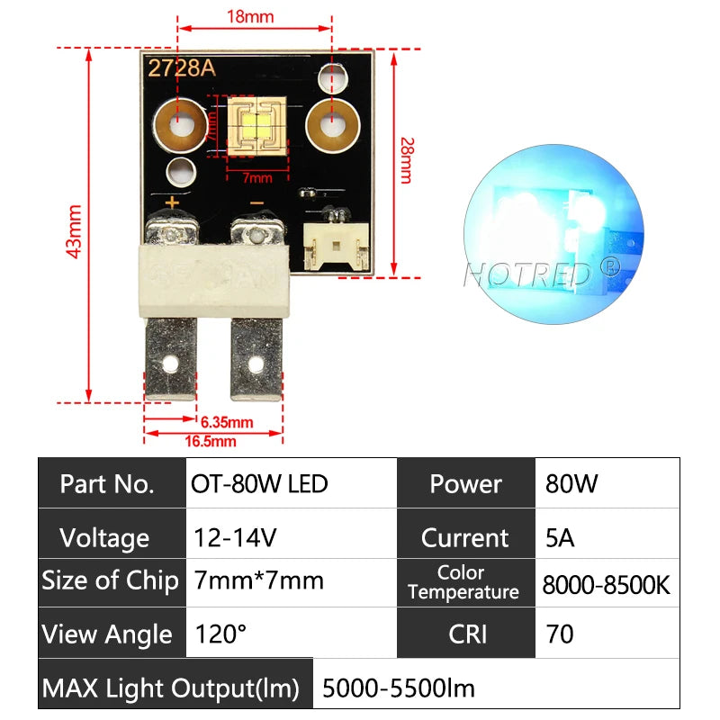 puce led 40w 60w 80w 120w 150w 300w 400w noir carré points dorés moderne