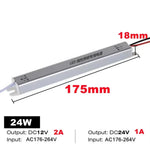 driver led strip 12v 24v 24w 36w 48w 60w 72w 100w ac220v ultrathin moderne