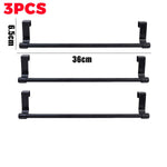 porte serviettes mural acier inoxydable noir blanc moderne minimaliste clips serviettes bleu rose salle