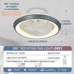 ventilateur oscillant blanc jaune moderne télécommande grille ventilation 49cm diamètre