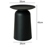 table basse moderne minimaliste rouge noir bleu métal aspect texturé salon table basse