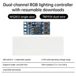 contrôleur lumière led rgb bleu noir modes clignotement circuits imprimés compact moderne composants électroniques