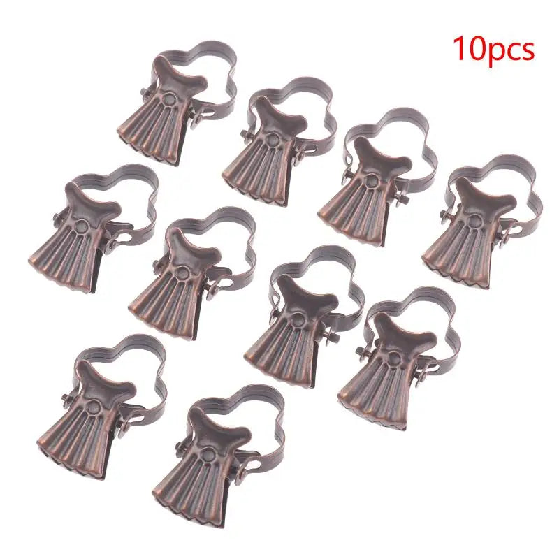 pinces linge décoratives multifonctionnelles 10 pièces argenté doré bronze