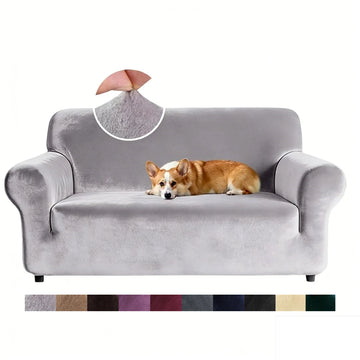 housse canapé velours extensible salon canapé angle fauteuil modulaire coussin