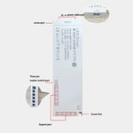 alimentation led armoire 12v 24v 100w 150w 60w blanc moderne sans fixation câble prise