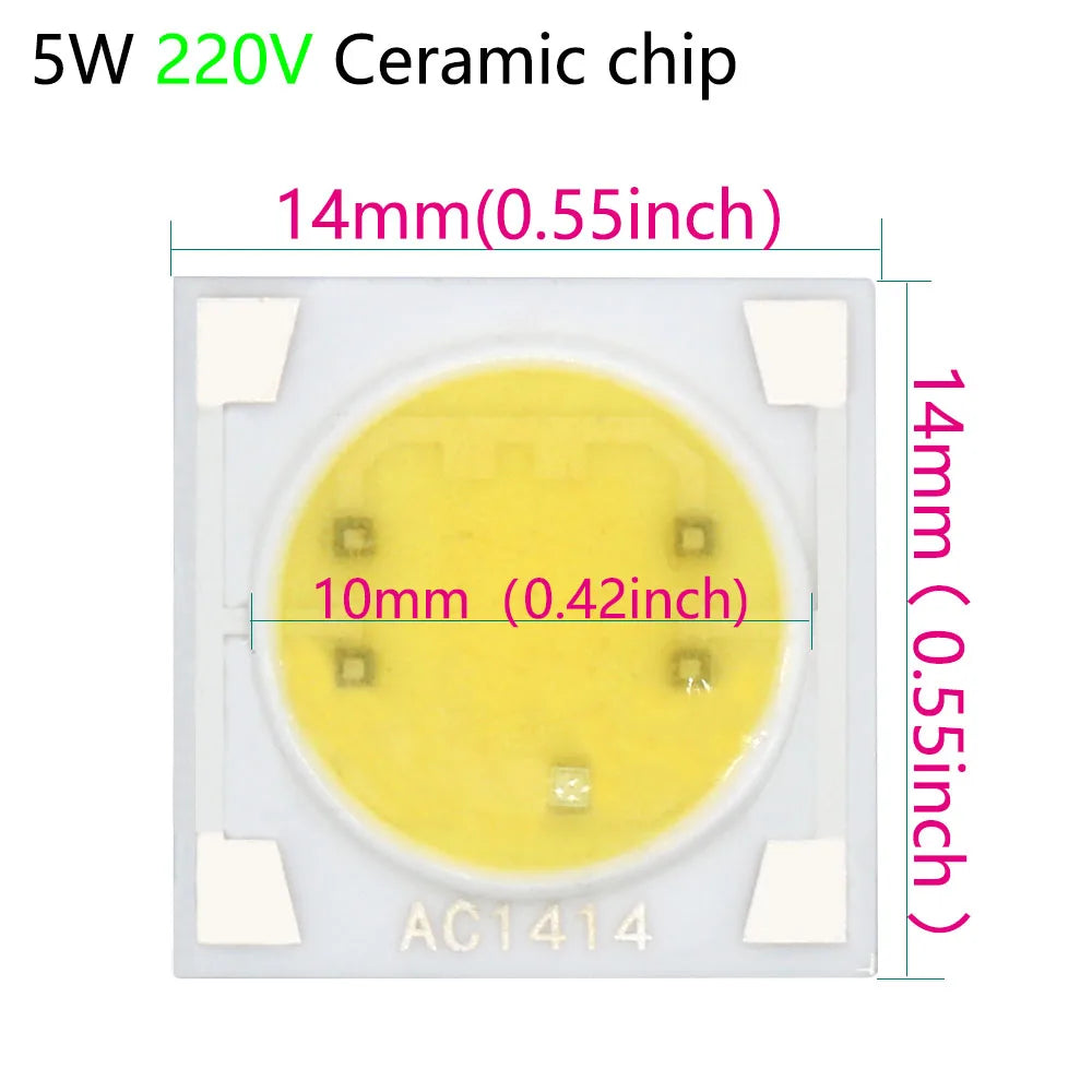 ampoule led cob 50w 2000 lumens blanc jaune moderne certification cqc rohs cem 120