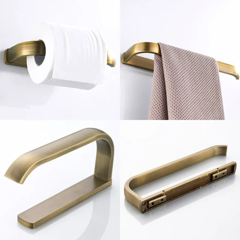accessoires salle bain doré moderne porte savon porte gobelets porte serviette porte papier toilette