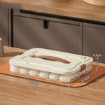 boîte gâteaux moderne transparente poignée amovible couches grande capacité blanc beige