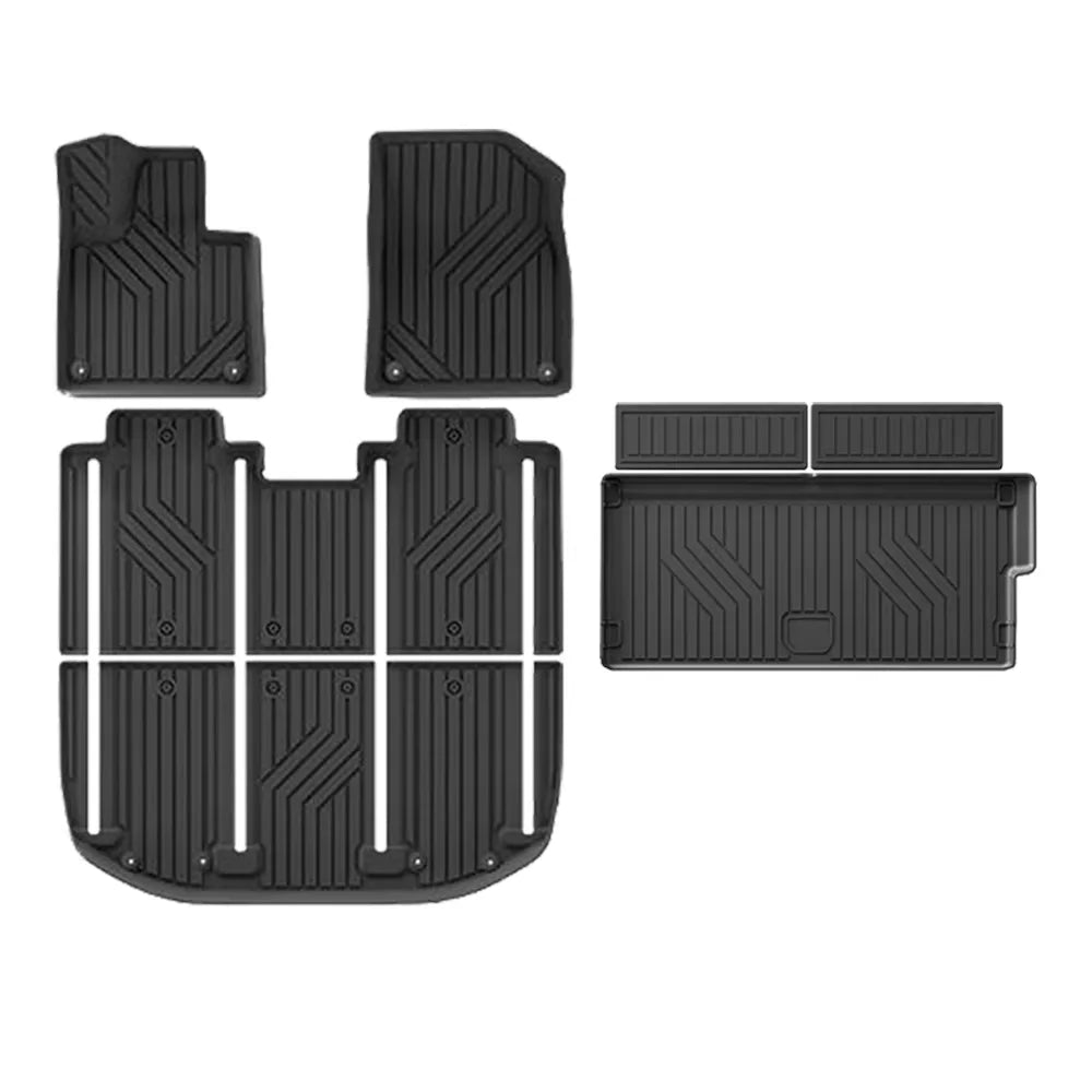 tapis sol voiture noir rayures diagonales moderne avant gauche avant droit arrière coffre