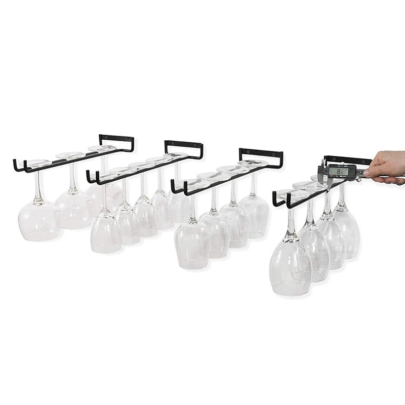 racks murals noir transparents moderne verres vin fixés minimaliste suspension.storage