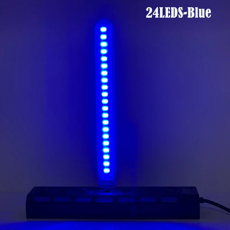 lampe led 24 leds multicolore adhésive usb rechargeable ambiance moderne